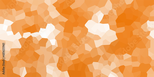 orang and white crystallize abstract background vector illustration. Abstract Trianglify gradient Generative Art background illustration.light abstract mosaic polygonal background .
