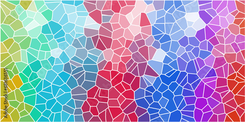 colorful crystallize abstract background in light sweet vector illustration.colorful stoke colors stone tile pattern. Cement kitchen decor. abstract mosaic polygonal background . photo