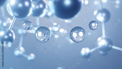 Konstfotografi hydrogen peroxide molecular structure 3d, flat model, antiseptic, structural che