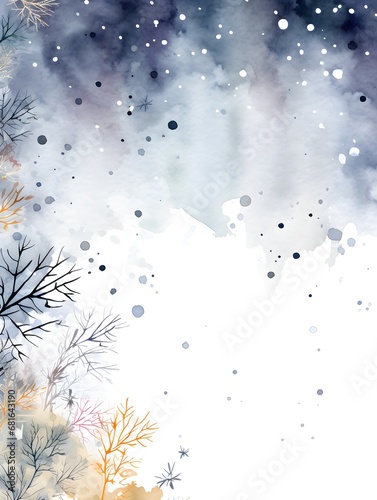 . Abstract Gray snowflakes background. Invitation and celebration card.
