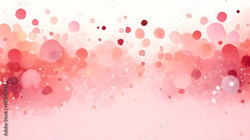 . Abstract Pink snowflakes background. Invitation and celebration card.