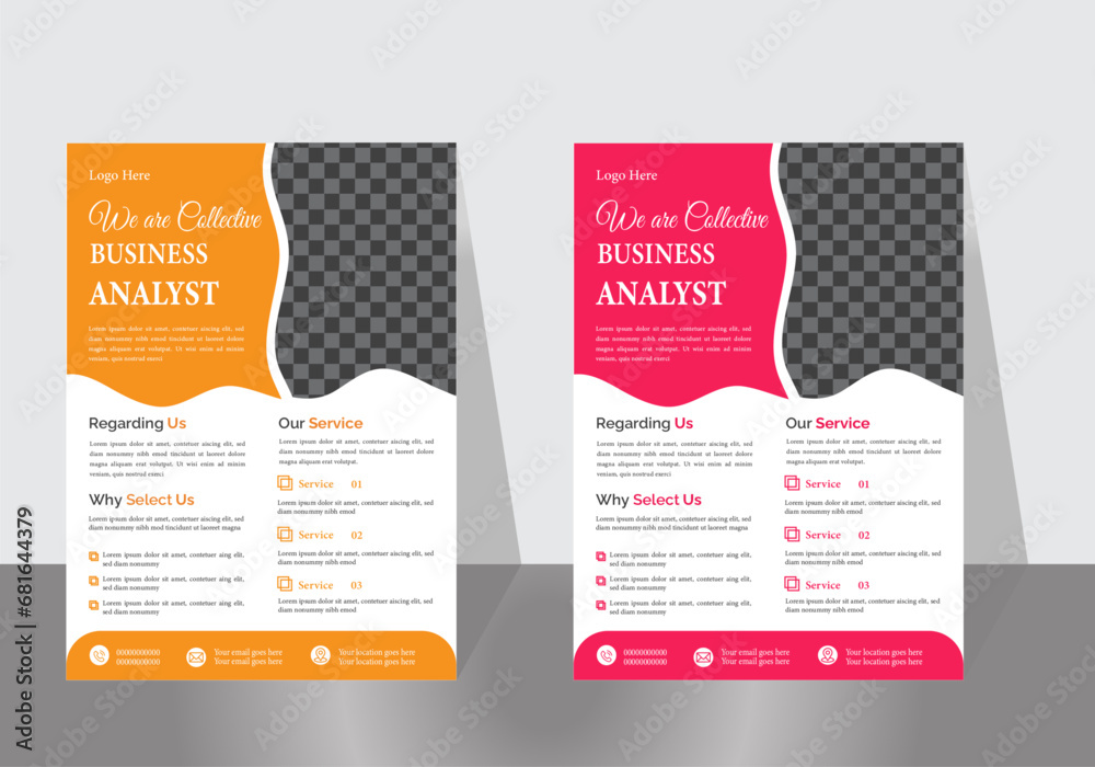 Creative, Colorful, Elegant and Professional Business Flyer Design.