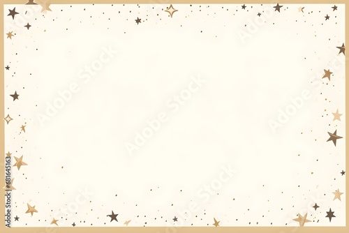 . Abstract Ivory stars background. Invitation and celebration card.