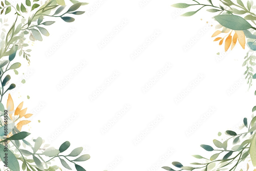 . Abstract White Foliage background. Invitation and celebration card.