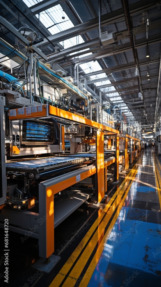 Production line, manufacturing technology, industrial architecture, and factory construction.