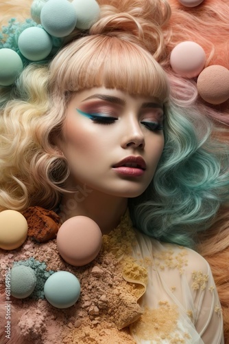 portrait of a woman with makeup