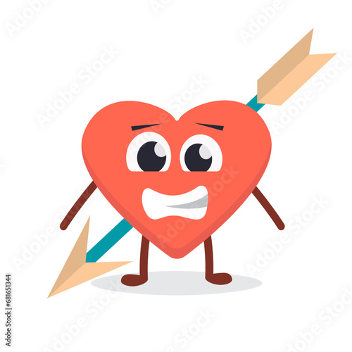 valentines day characters. cartoon romantic love 14 February party celebration, hearts lips love sweets letters envelope ring gift boxes. vector cartoon minimalistic cute funny characters