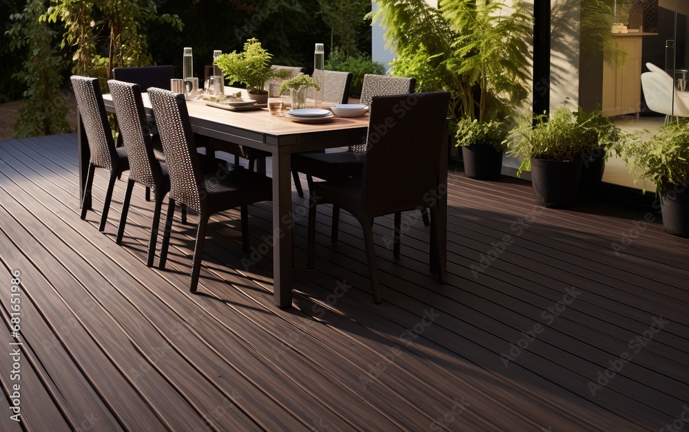 Composite decking for elegant outdoor living spaces