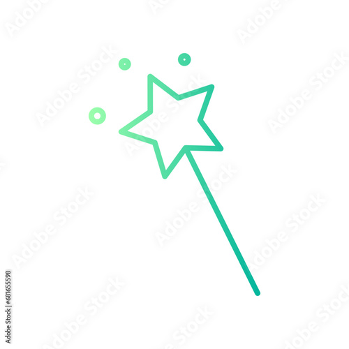 magic wand gradient icon