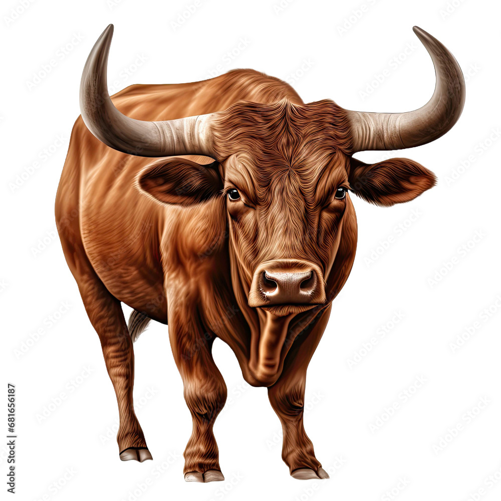 Brown Bull many angles and view portrait side back head Brown Bull many angles and view portrait side back head