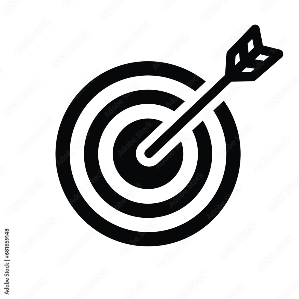 Target icons. Target icon simple sign. Goal symbol collection. Simple target with an arrow. Darts icon. Target mission vector illustration on a white background. Target icons. Target icon simple sign. Goal symbol collection. Simple target with an arrow. Darts icon. Target mission vector illustration on a white background.