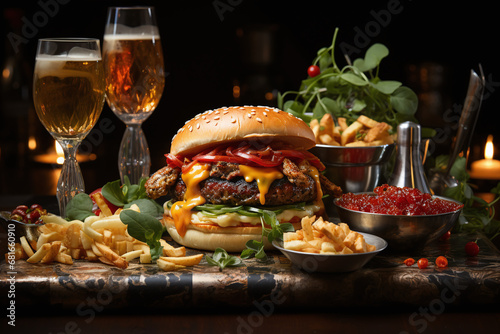 Appetizing Creation - Culinary Masterpiece Burger