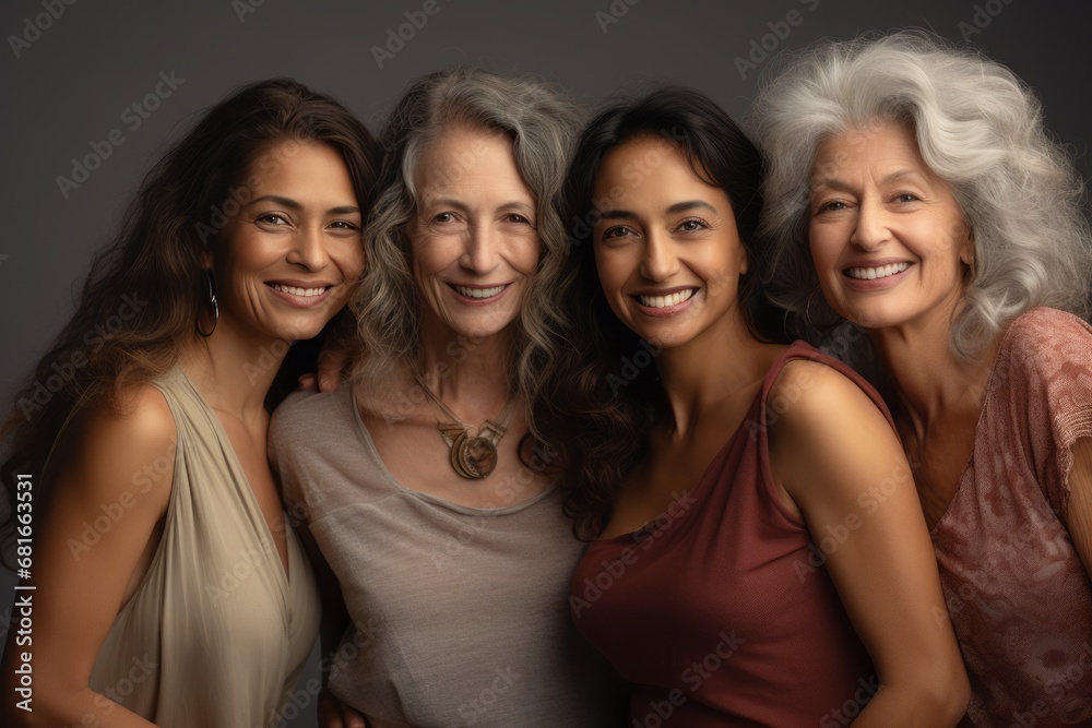 A Gathering of Diverse Women Embracing Their Unity and Strength