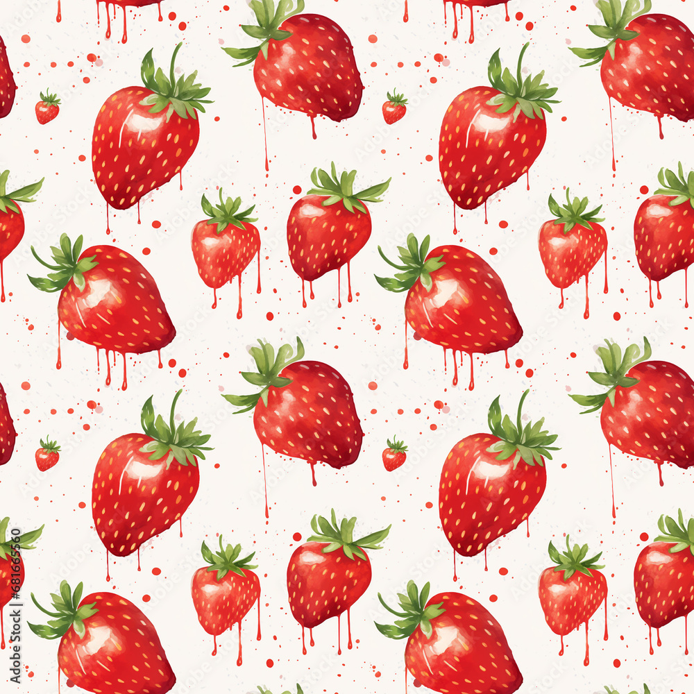 seamless pattern with strawberries seamless pattern with strawberries