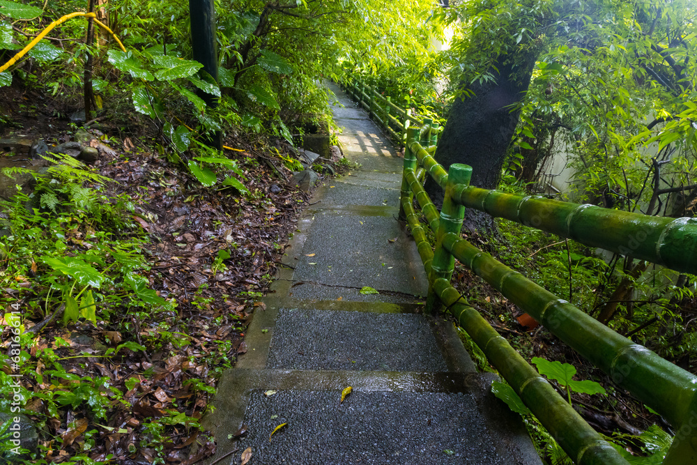 Naklejka premium Sights and Nature around Yangmingshan National Park in Taipei, Republic of China in Taiwan