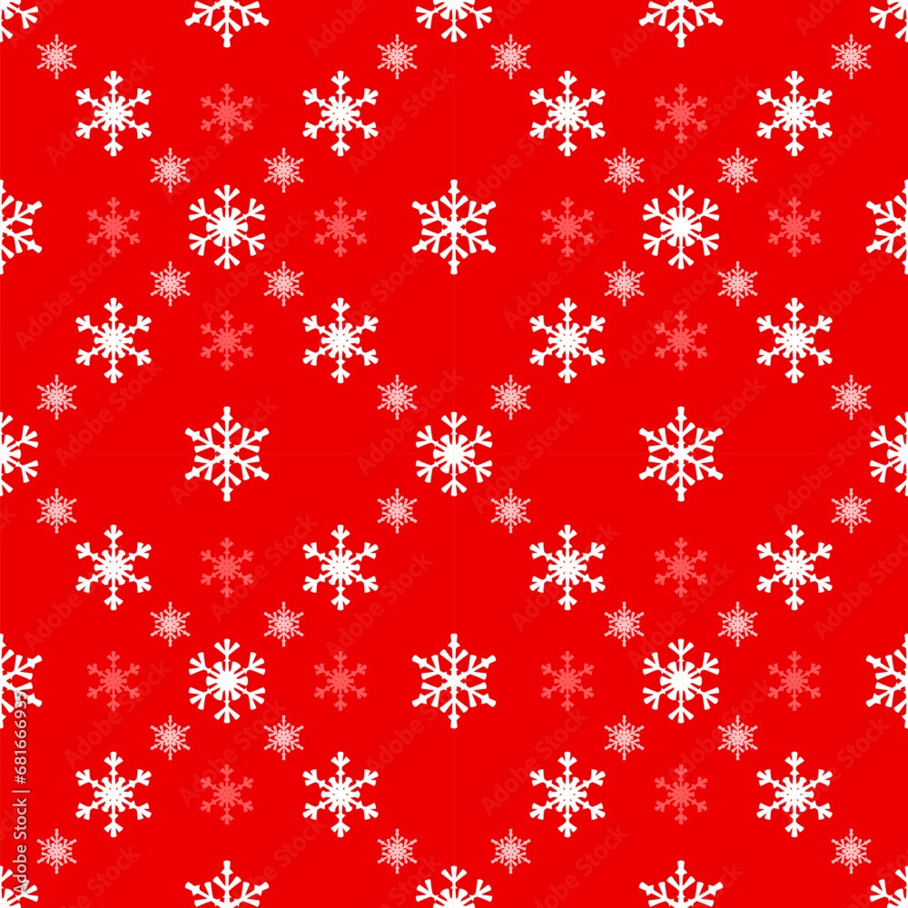 Christmas snowflakes seamless pattern for winter holidays Christmas snowflakes seamless pattern for winter holidays