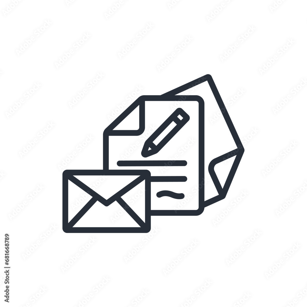 stationery icon. vector.Editable stroke.linear style sign for use web design,logo.Symbol illustration. stationery icon. vector.Editable stroke.linear style sign for use web design,logo.Symbol illustration.