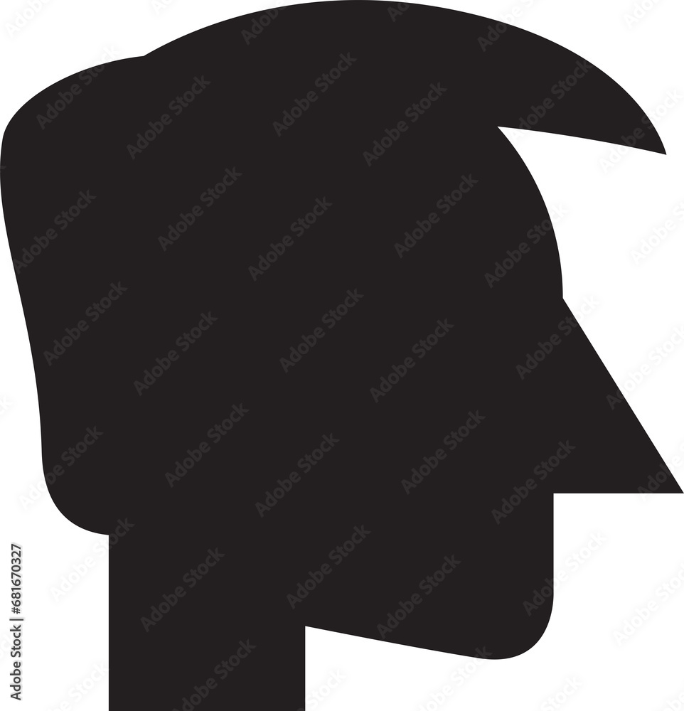 Silhouette Human Head Avatar

