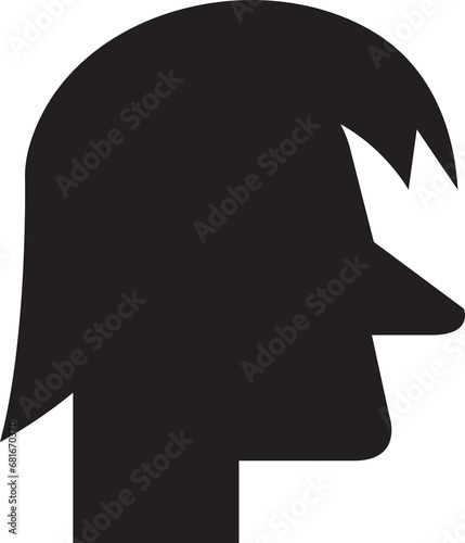 Silhouette Human Head Avatar 
