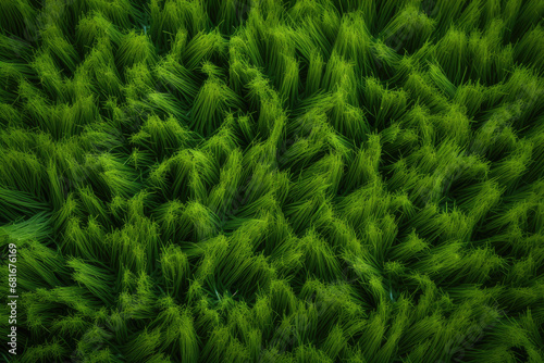 Artificial grass background  top view