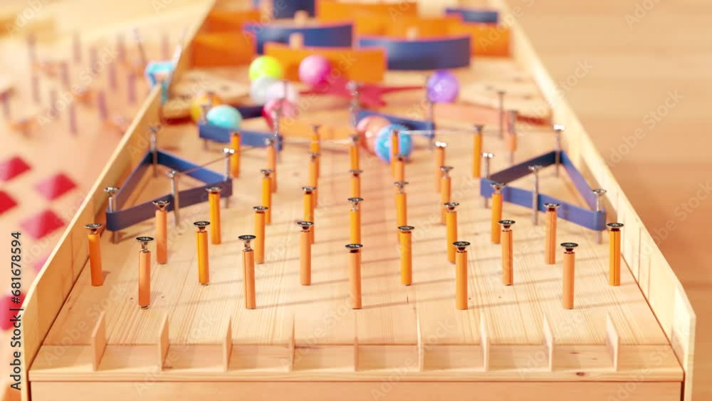 Wooden Marble race machine. Marble run toy. Wooden Marble race machine. Marble run toy.