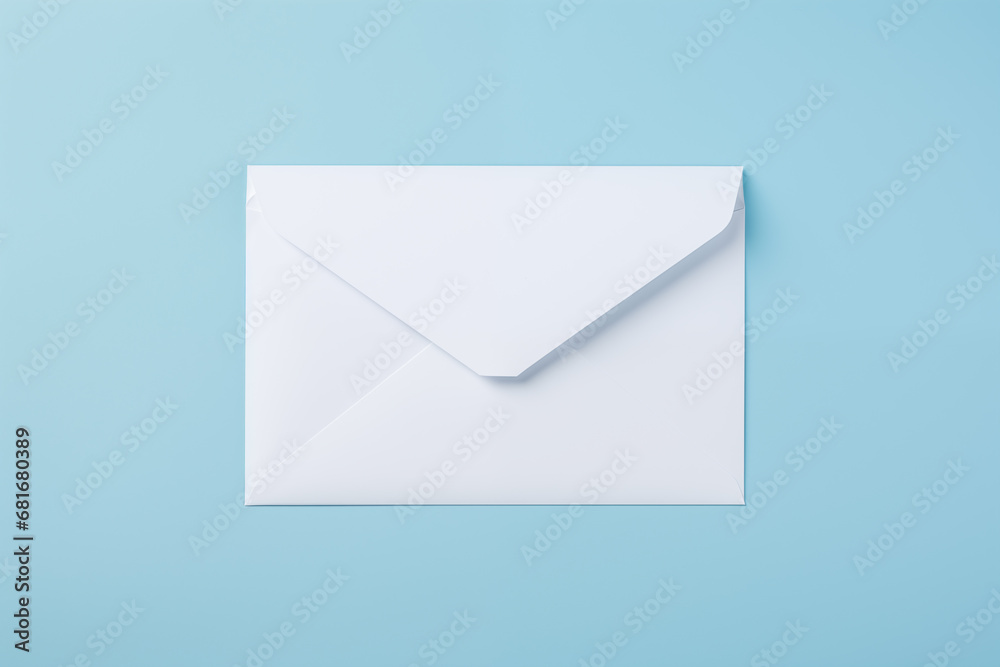 blank envelope reverse side on a blue background blank envelope reverse side on a blue background
