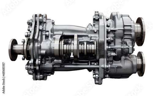 Vehicle Maneuverability Steering Gear Box on a White or Clear Surface PNG Transparent Background