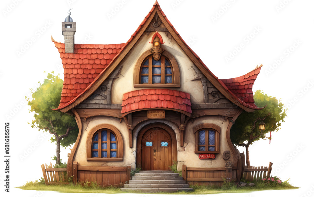 Fototapeta premium Imagination Unleashed Storybook Theatre Wonders on a White or Clear Surface PNG Transparent Background