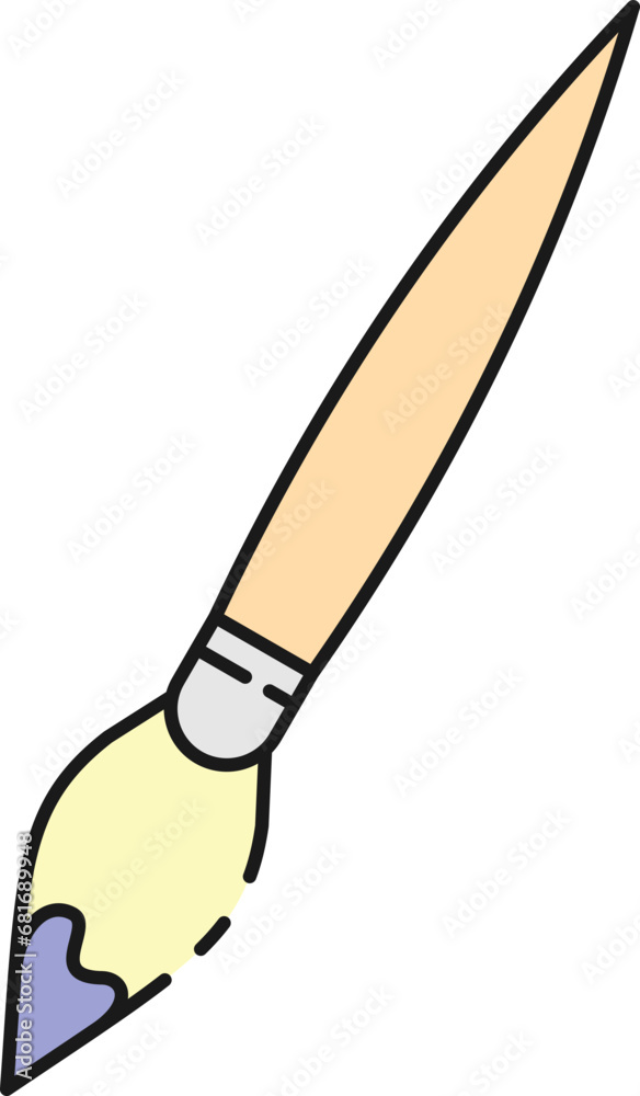 Obraz premium Coloring brush illustration