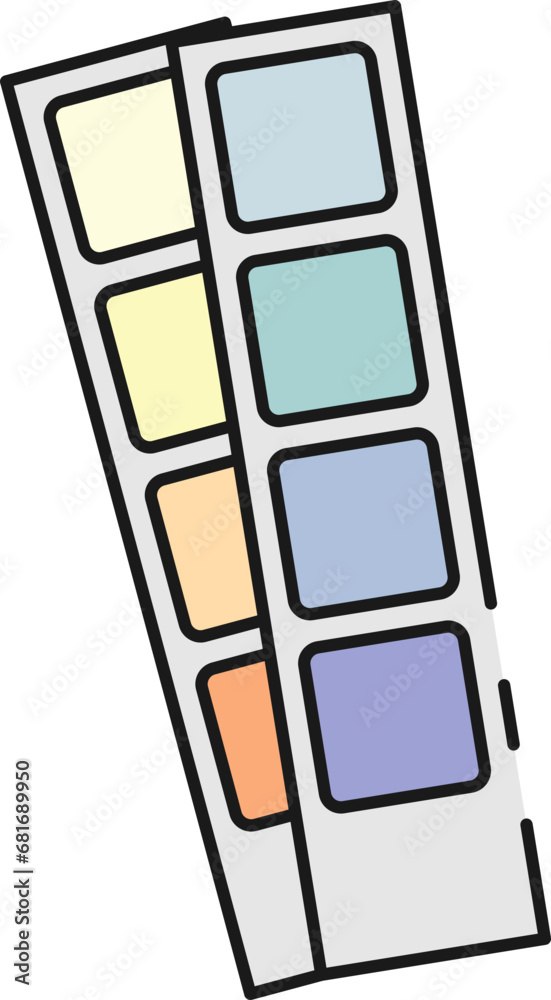 Fototapeta premium Color palette illustration