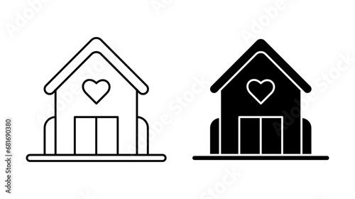 Shelter vector icon set. vector illustration