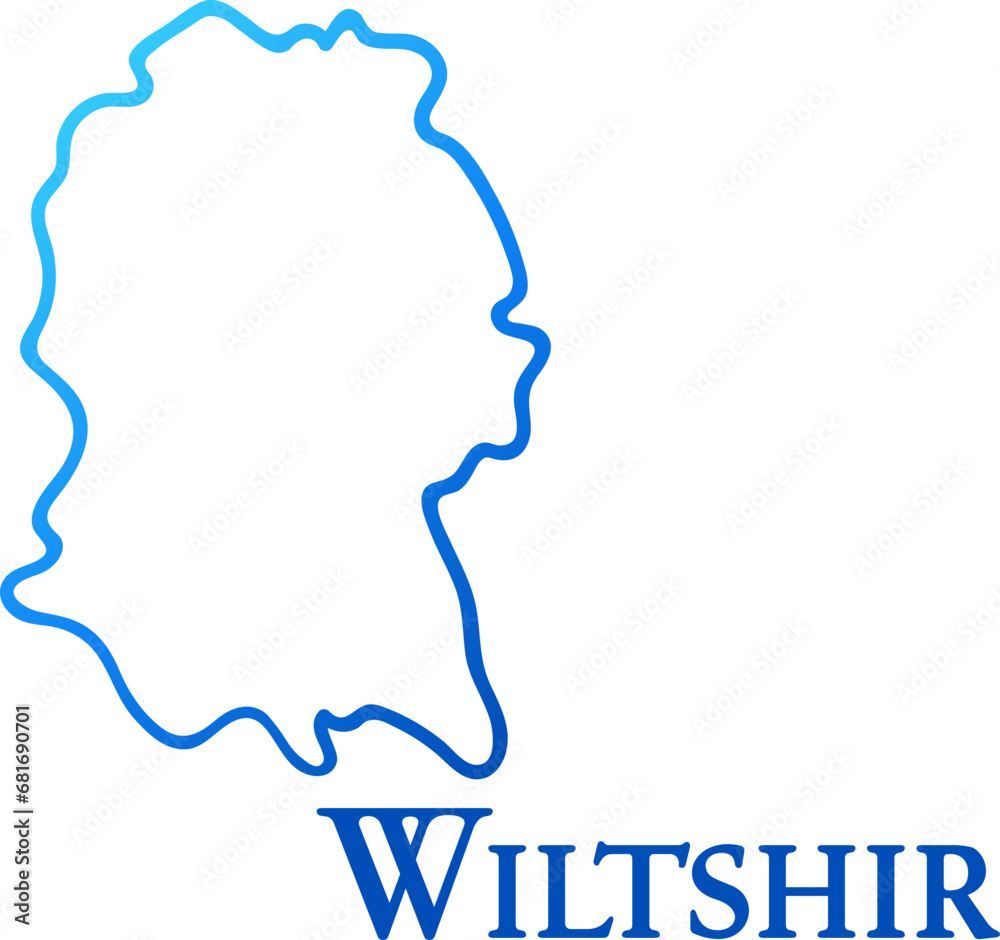 Wiltshire UK county smooth gradient map Wiltshire UK county smooth gradient map