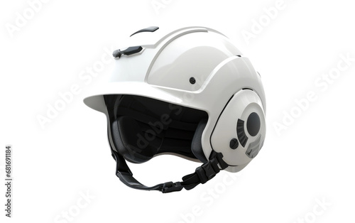 Futuristic Headgear Harnessing Solar Power on a White or Clear Surface PNG Transparent Background © Usama