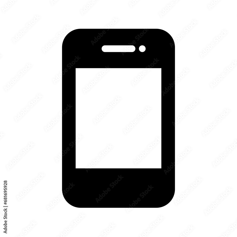 Phone icon. Black smart phone icon in flat style. Communication concept. Phone icon. Black smart phone icon in flat style. Communication concept.