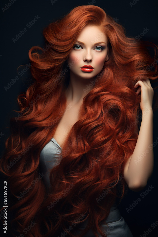 beautiful woman with stylish shiny hair, fashionable female with wavy stylish haircut, shampoo ads concept beautiful woman with stylish shiny hair, fashionable female with wavy stylish haircut, shampoo ads concept