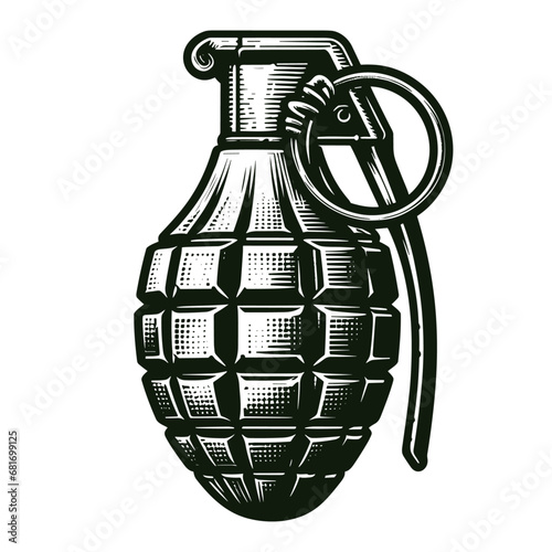 hand grenade ammunition sketch