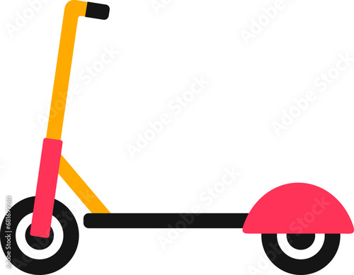 Electric scooter illustration