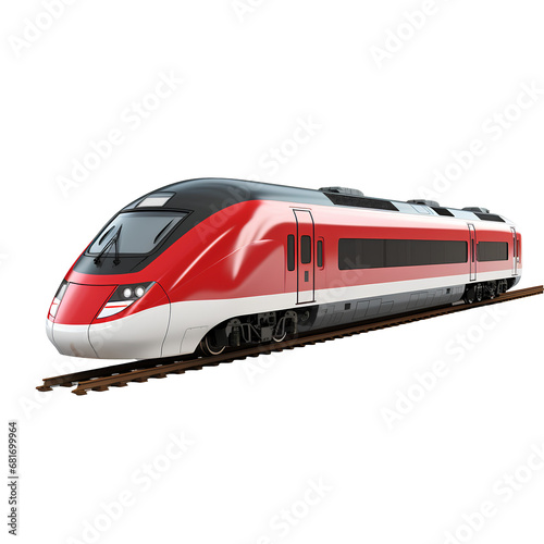 train in motion on a transparent background PNG for decorating projects.