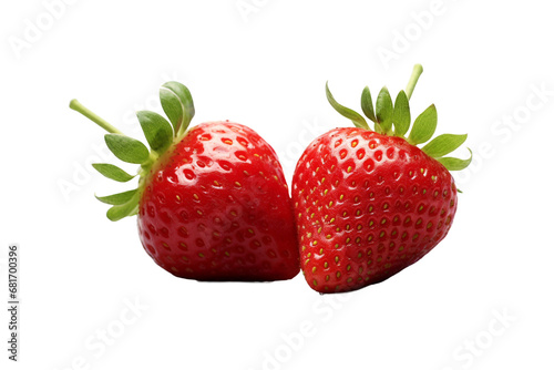 strawberry isolated on transparent background - Generative AI