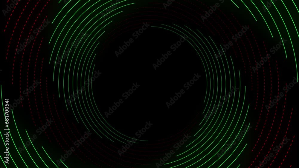 Vidéo Stock Blue neon circles abstract futuristic hi-tech motion ...