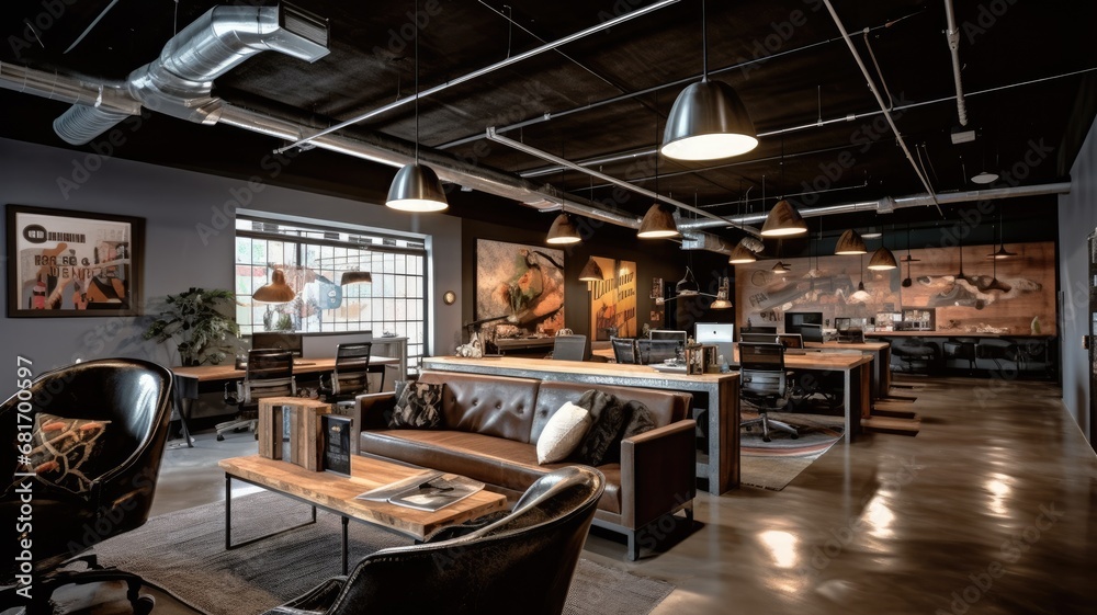Inspiring office interior design Industrial style Corporate Office with ...