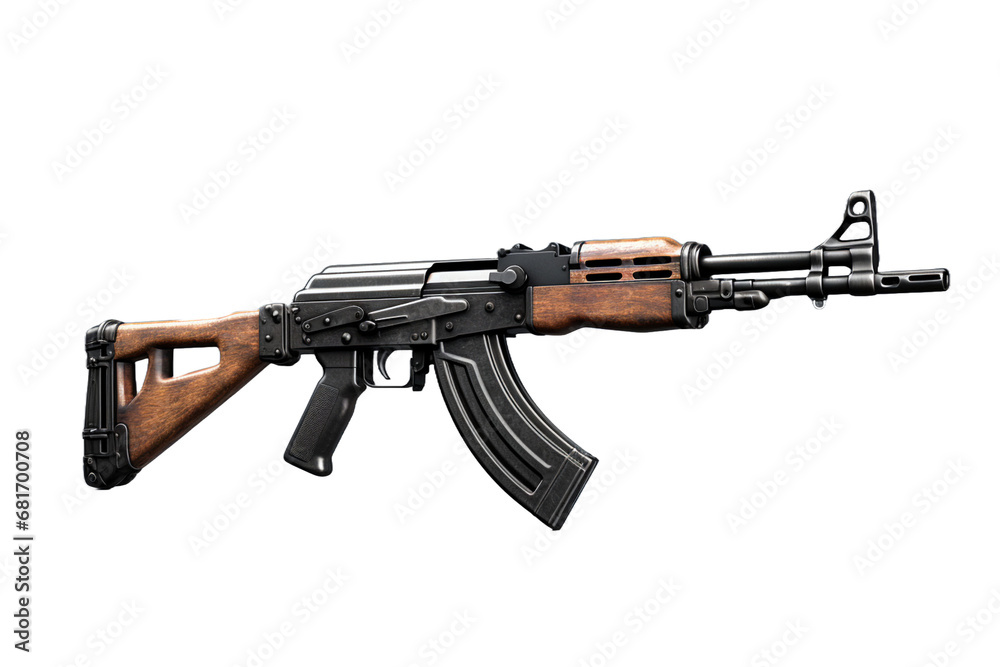 rifle gun isolated on transparent background - Generative AI rifle gun isolated on transparent background - Generative AI