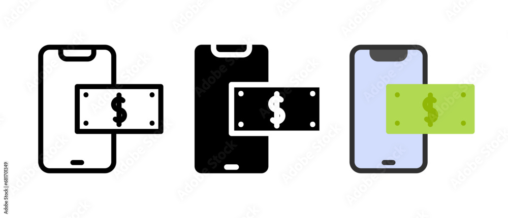 Online payment icon Online payment icon
