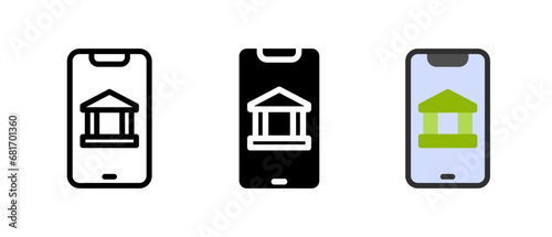 Mobile banking icon
