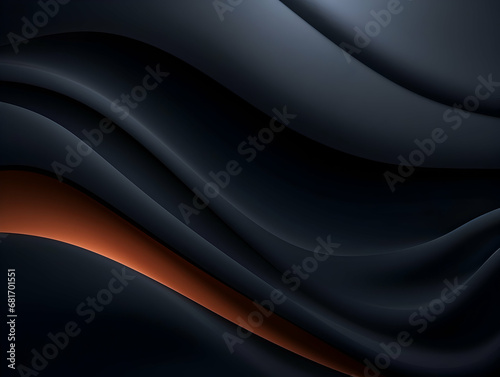 Abstract technology futuristic glowing curved line on dark blue background, Abstract flow gradient background, ai generated photo