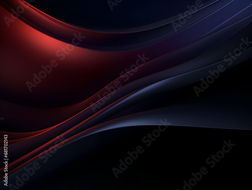 Abstract technology futuristic glowing curved line on dark blue background, Abstract flow gradient background, ai generated photo