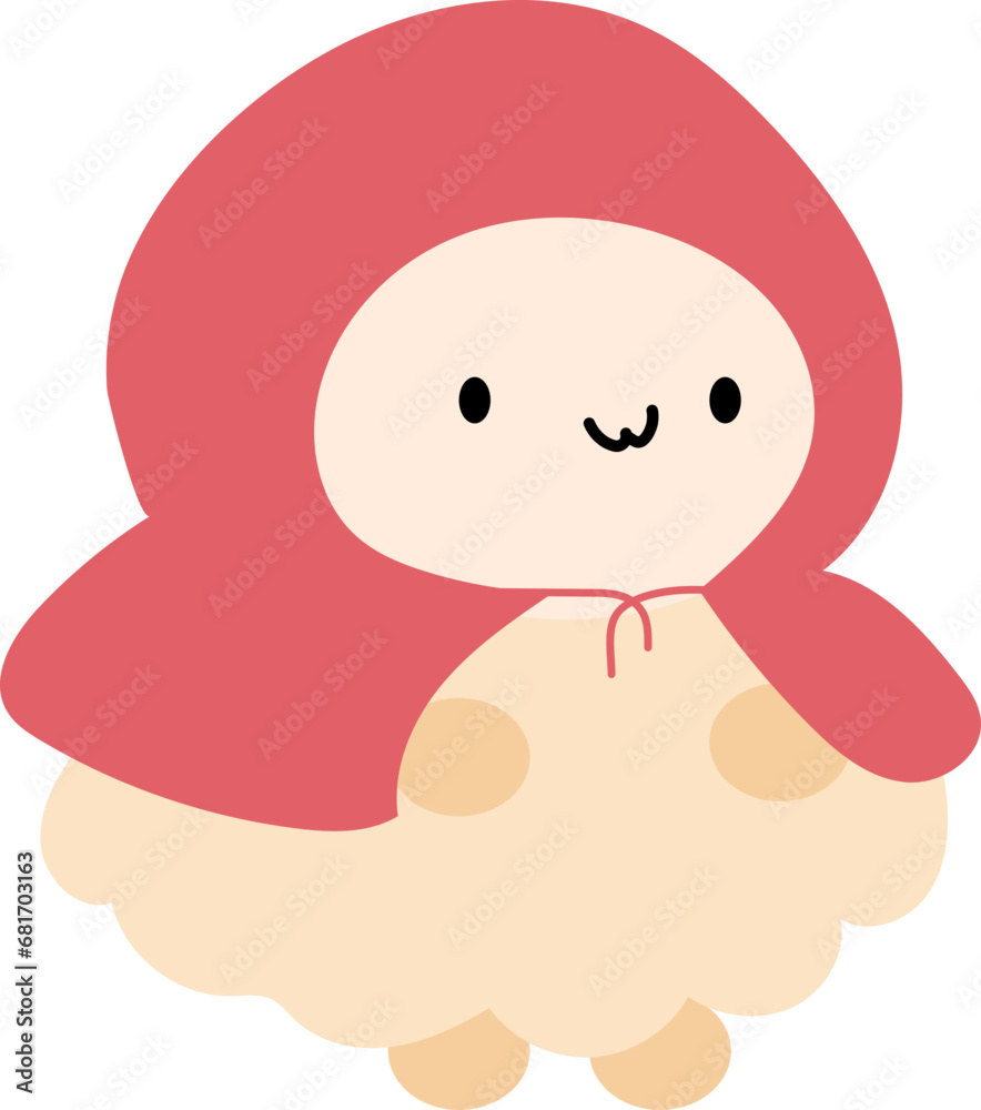Lamb red riding hood illustration Lamb red riding hood illustration