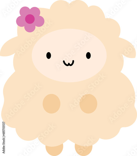 Cute lamb illustration