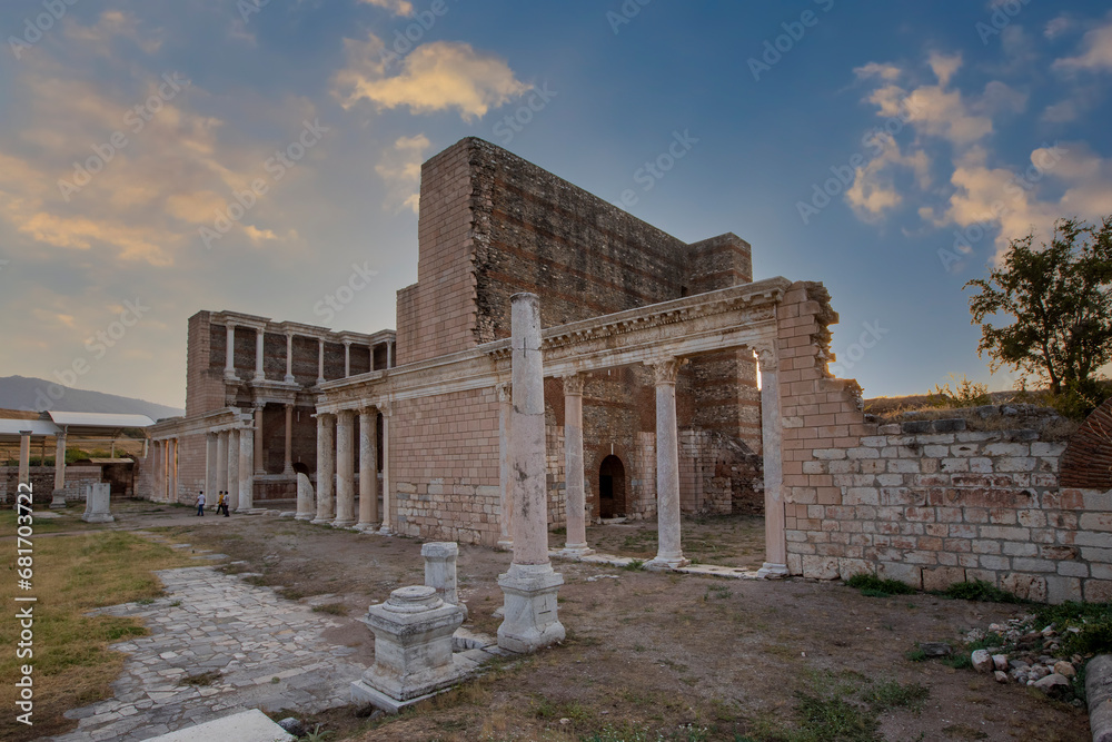Sardis is an ancient city located near the town of Sart in the Salihli district of Manisa and was the capital of the Lydian state. It was founded in 1300 BC and destroyed in 1200 AD.