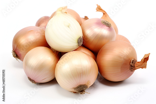 onions white background